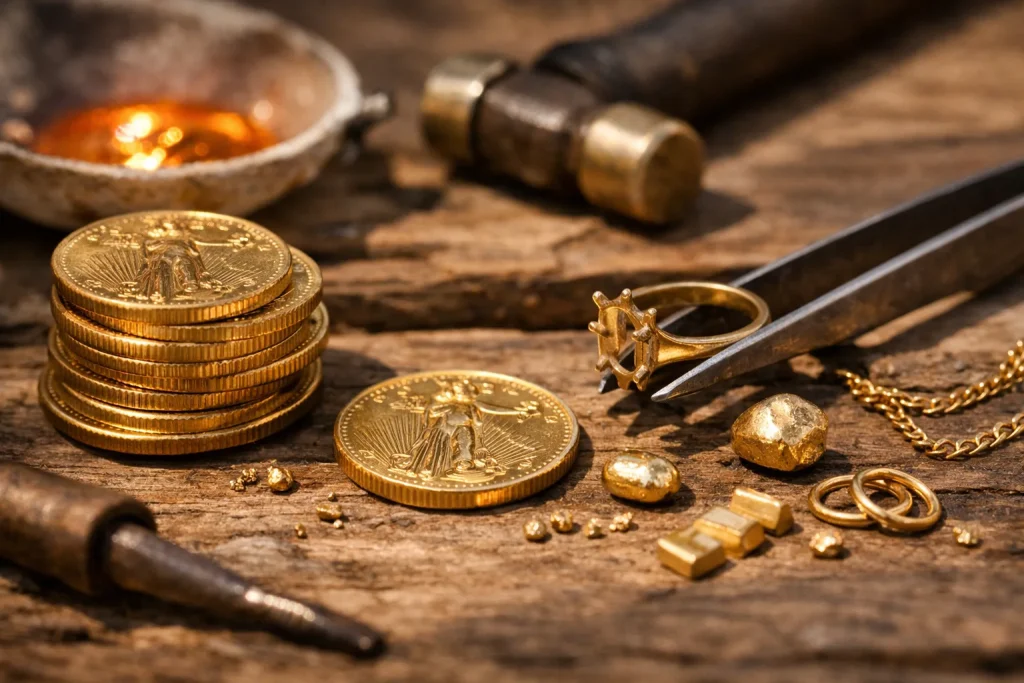 Quelles pièces en or peuvent être utilisées pour fabriquer des bijoux ?