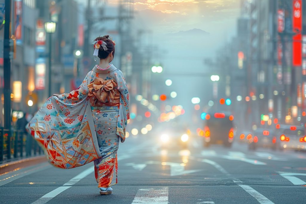 Traditions en mouvement : porter un kimono femme lors de vos voyages au japon