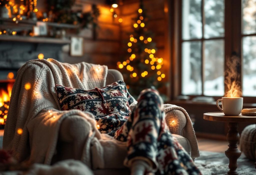 L’escapade hivernale : pourquoi le pyjama de noël est l’indispensable du voyage