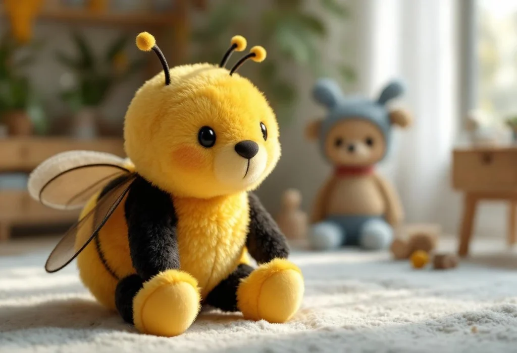 Peluche abeille : douceur et originalité pour petits et grands