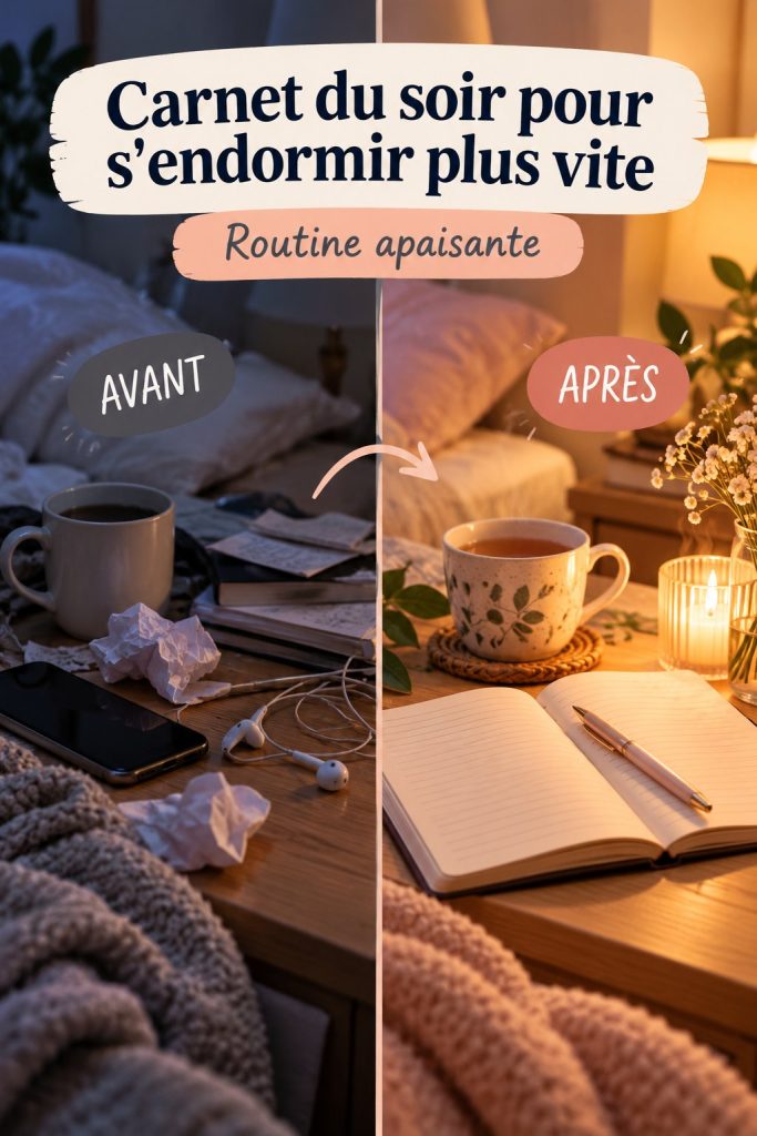 Carnet du soir pour s&rsquo;endormir plus vite