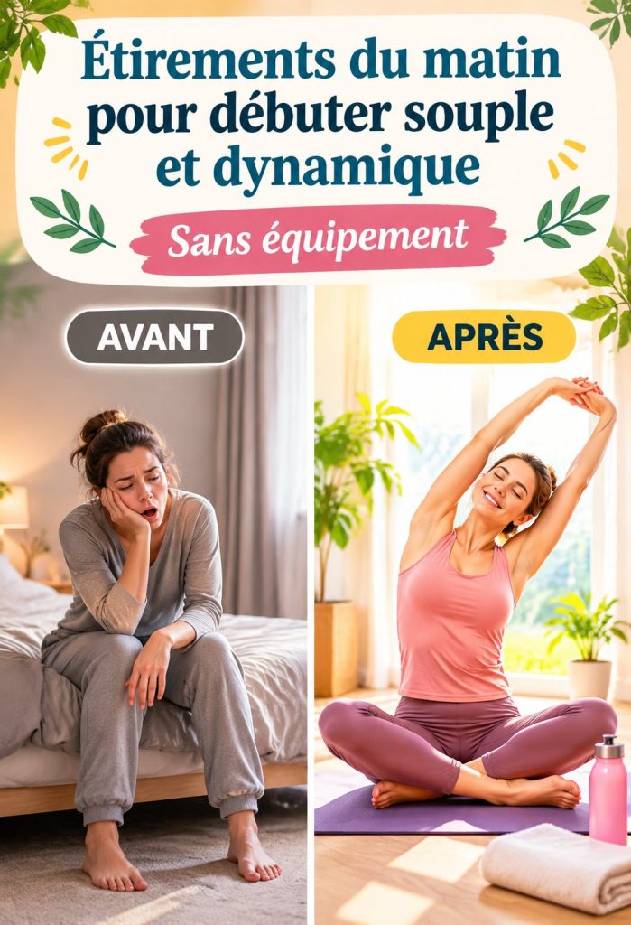 Étirements du matin pour débuter souple et dynamique