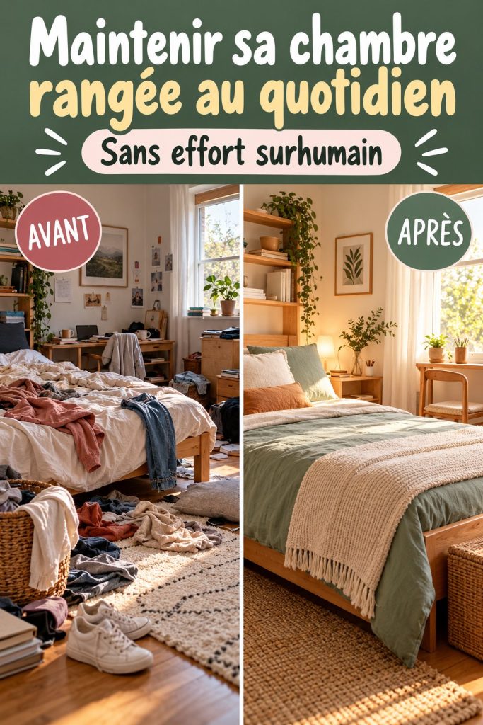 Maintenir sa chambre rangée au quotidien : 5 astuces essentielles