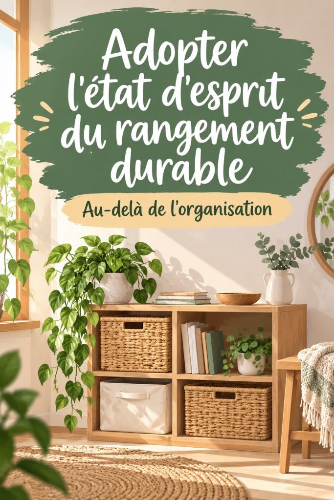 Adoptez l&rsquo;état d&rsquo;esprit du rangement durable