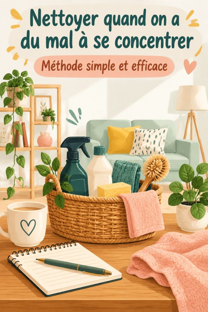 Nettoyer quand on a du mal à se concentrer