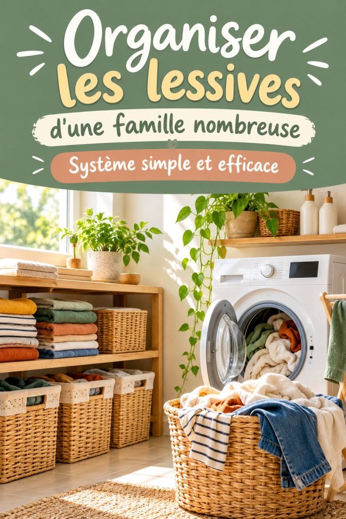 Organiser les lessives d’une famille nombreuse