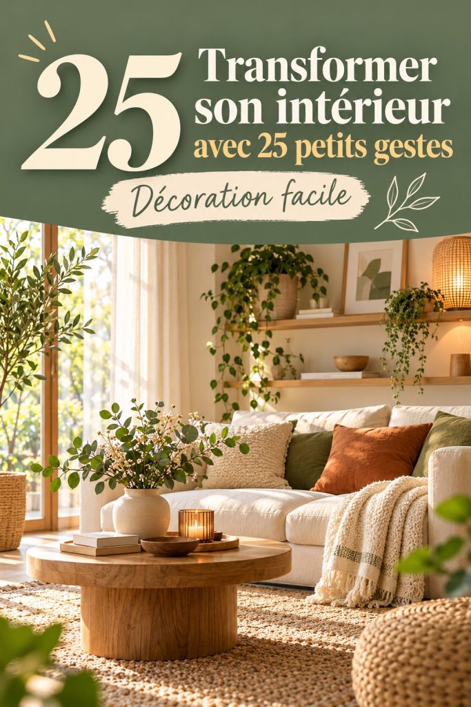 Transformer votre intérieur avec de petits gestes simples