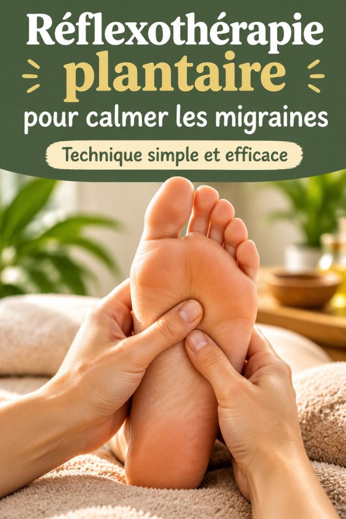 Réflexothérapie plantaire pour apaiser les migraines