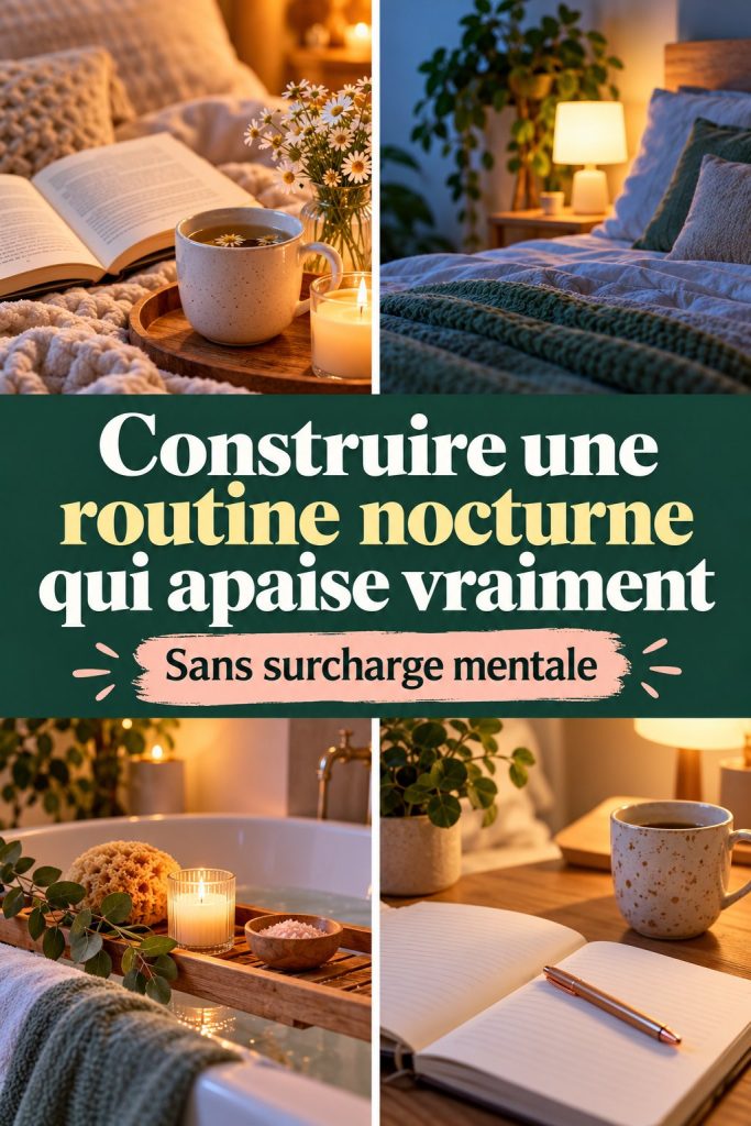 Construire une routine nocturne apaisante