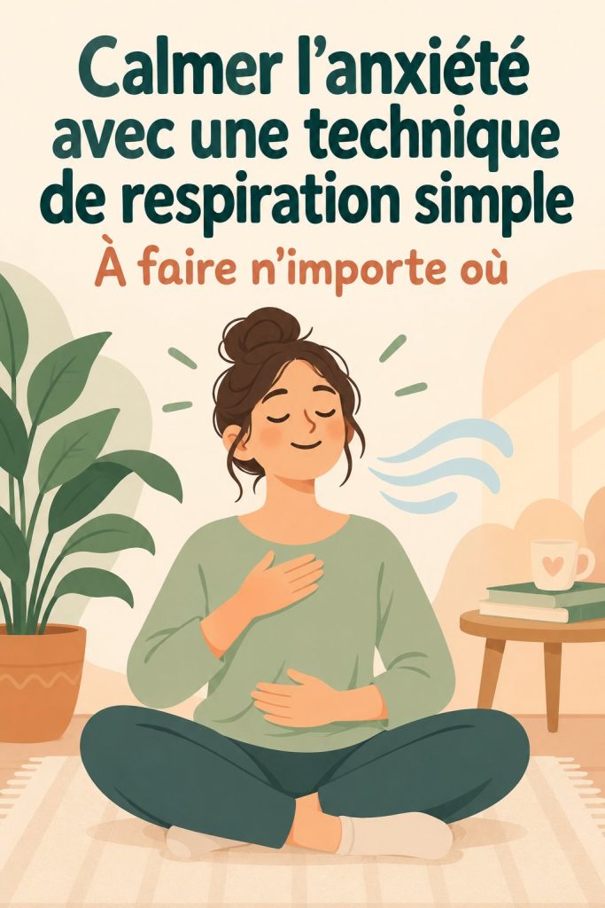 Calmer l&rsquo;anxiété avec une technique de respiration simple